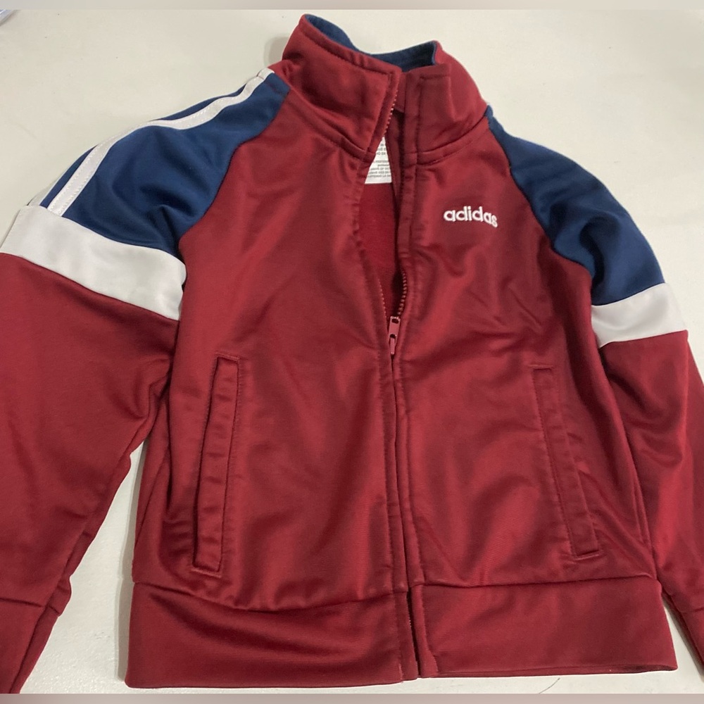 Adidas Burgundy and Navy Track Jacket
